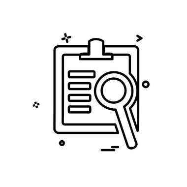 Belgeyi simge tasarlamak vektör 