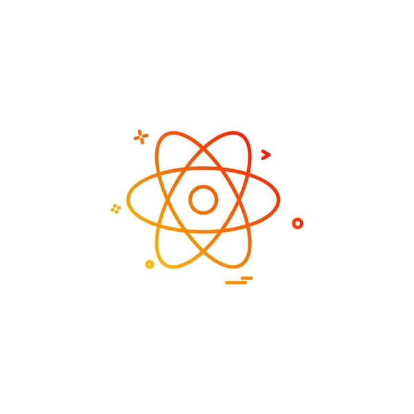 Nucleaire Pictogram Ontwerp Vectorillustratie — Stockvector