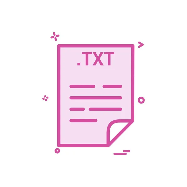 Aplicación Txt Descargar Archivos Formato Icono Diseño Vectores — Vector de stock