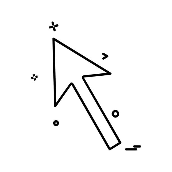 Arriba Icono Flecha Diseño Vector — Archivo Imágenes Vectoriales