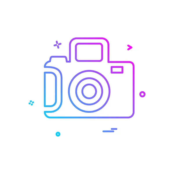 Ontwerp Camera Icoon Vector — Stockvector