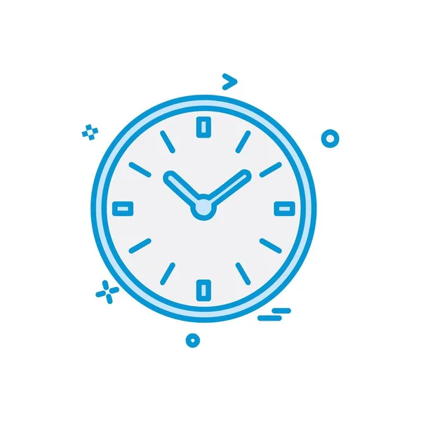 Reloj Icono Plano Vector Ilustración — Vector de stock