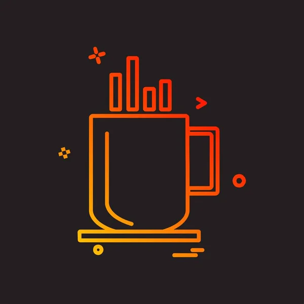 Drink Icon Design Colorful Vector Illustration — Stock Vector