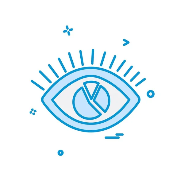 Auge Symbol Design Vektor — Stockvektor