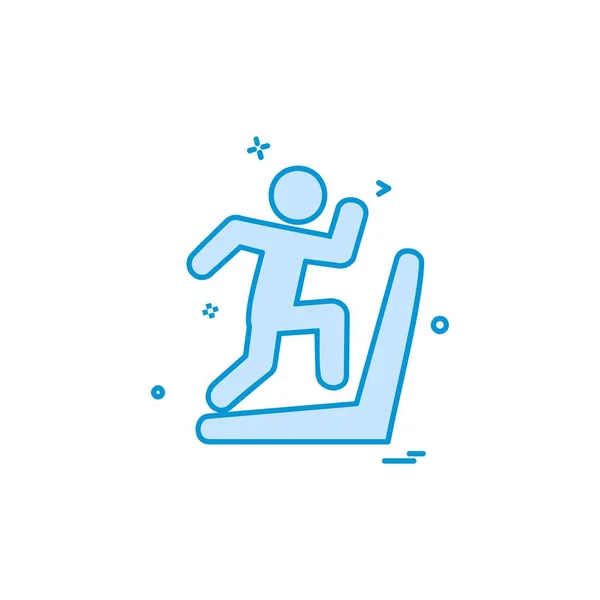 Running Icon Design Vektorillustration — Stockvektor