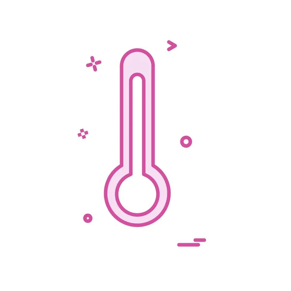 Thermometer Symbol Design Vektor — Stockvektor