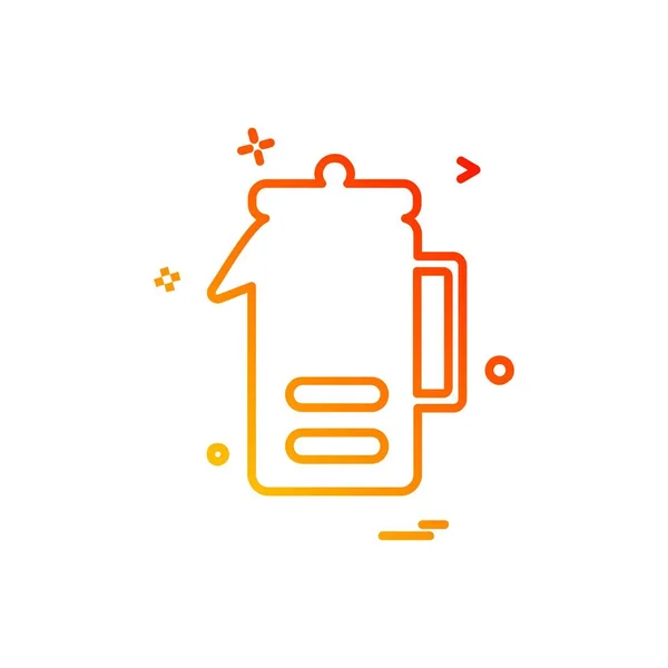 Drink Icon Design Bunte Vektorillustration — Stockvektor