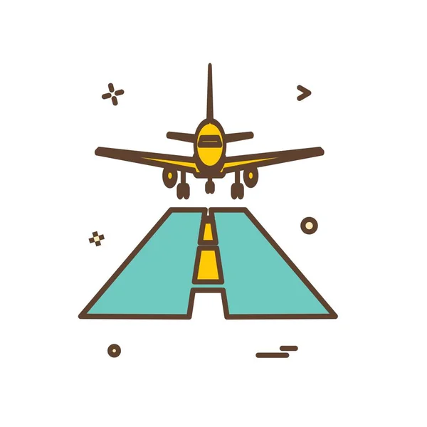 Plane Icon Design Vector — Stock Vector