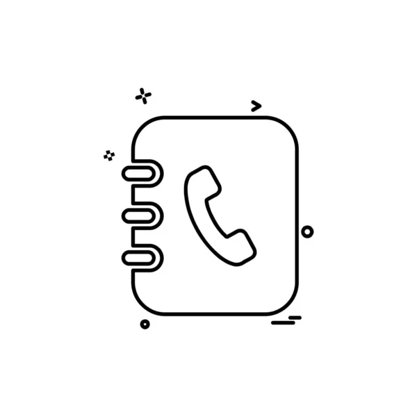 Neem Contact Met Lijst Pictogram Ontwerp Kleurrijke Vectorillustratie — Stockvector