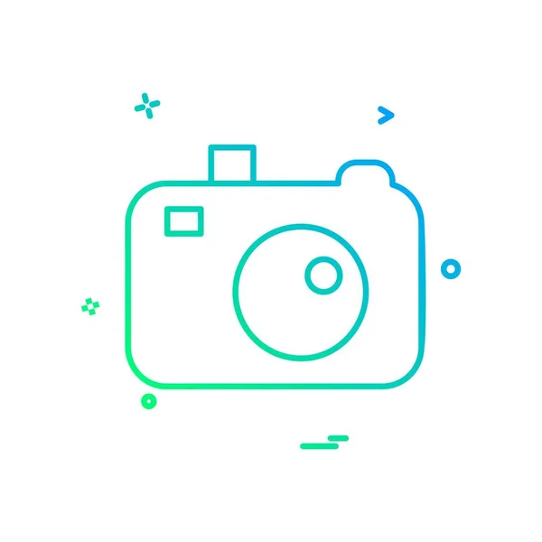 Camera Icon Design Vector — Stock Vector