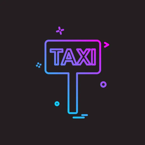 Taxi Tablero Icono Diseño Vector — Archivo Imágenes Vectoriales