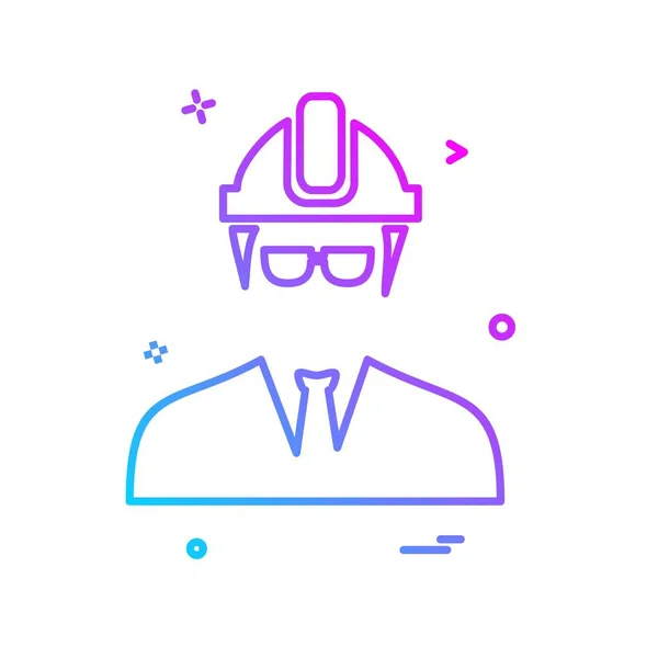 Hombre Avatar Icono Diseño Vector — Archivo Imágenes Vectoriales