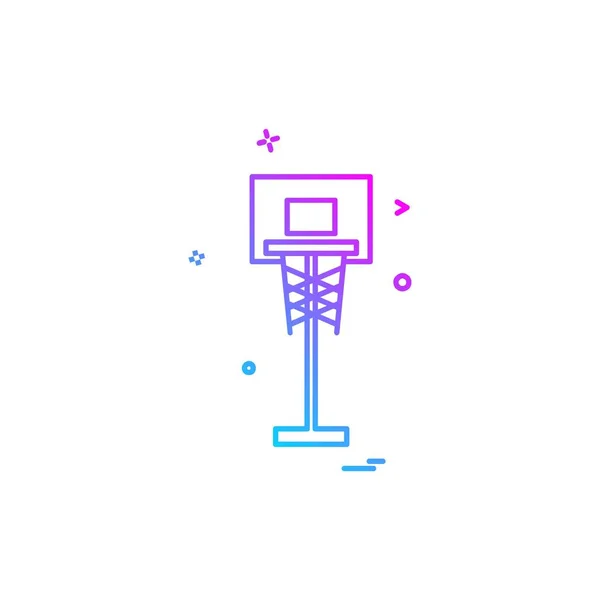 Basketball Ikone Design Vektor — Stockvektor