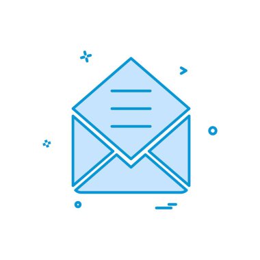 Zarf simgesi tasarım vektörü