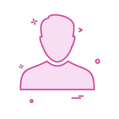 Avatar erkek simge tasarım vektörü