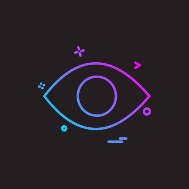 göz simgesi tasarım vektörü