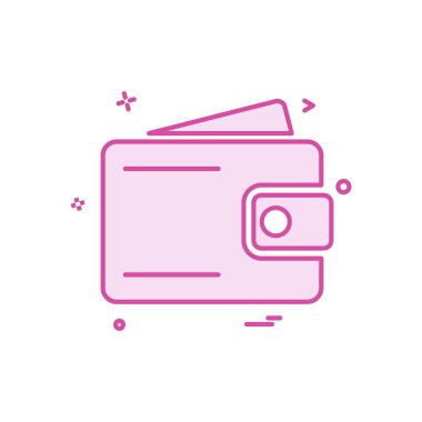 m-cüzdan simgesi tasarım, vektör çizim