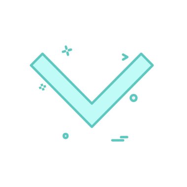 Aşağı ok simgesi tasarım vektörü