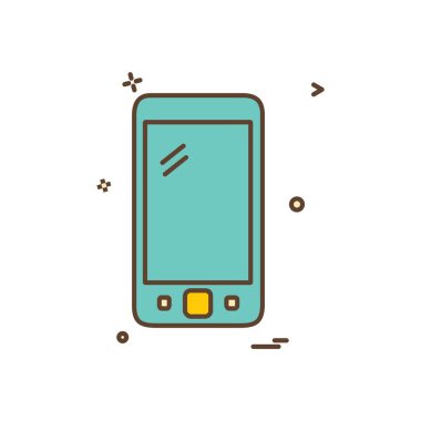 Akıllı Telefon Simgesi Tasarım Vektörü