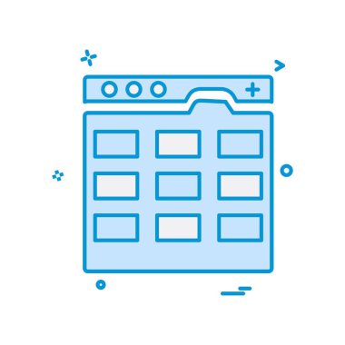 Web düzen simge tasarlamak vektör