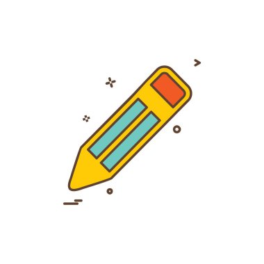 Kalem simgesi tasarım vektörü