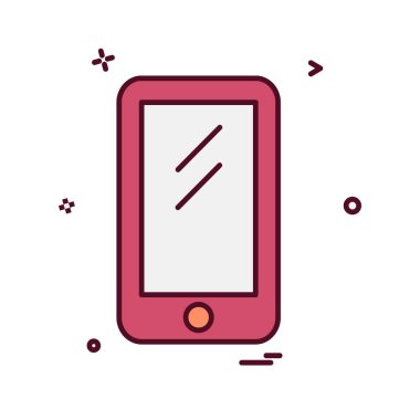 Mobil simge tasarım vektörü