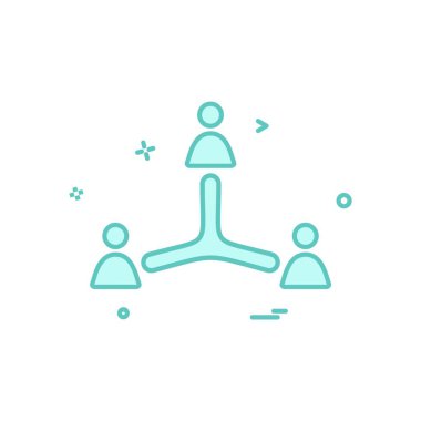 Grup avatar simge tasarlamak vektör