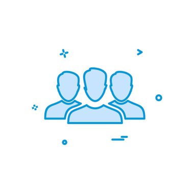 Grup avatar simge tasarım vektörü