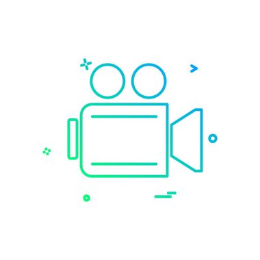 Kamera simgesi tasarım vektörü