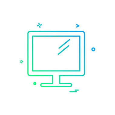 Bilgisayar Teknolojisi simgesi tasarım vektörü