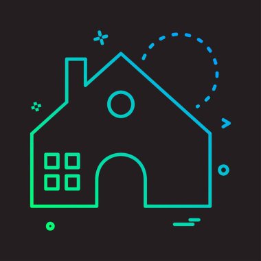 Emlak simge tasarlamak vektör