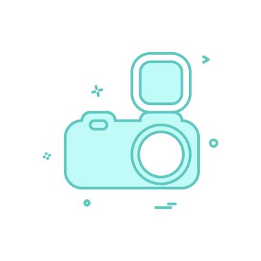 Kamera simgesi tasarım vektörü