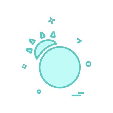 Güneş simgesi tasarım vektörü