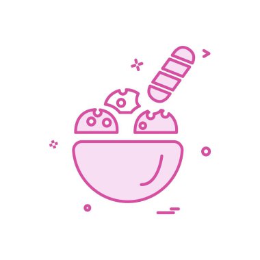 Bowl simge tasarım vektörü