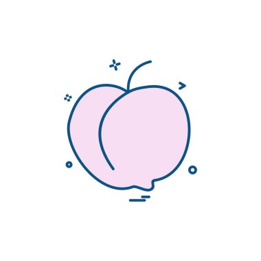 Meyve simgesi tasarım vektörü