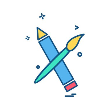 Kalem simge tasarlamak vektör