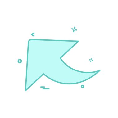 Ok simgesi tasarım vektörü