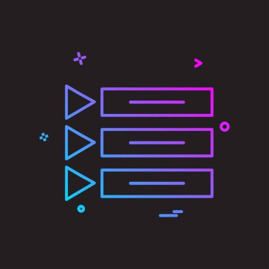 Menü simge tasarlamak vektör