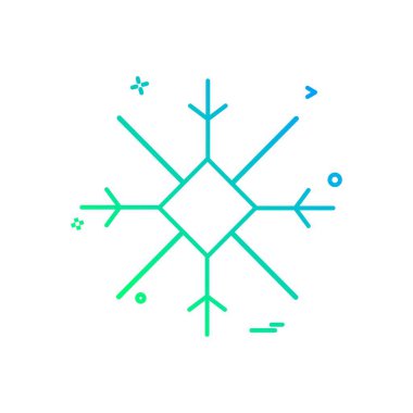 Beyaz arka plan üzerinde Snow flake simge vektör