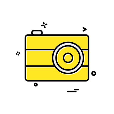 Kamera simgesi tasarım vektörü