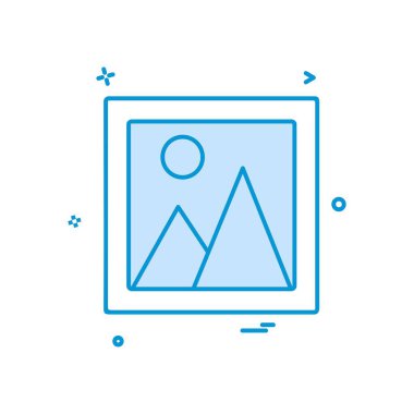 Resim simge tasarlamak vektör