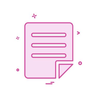 Dosya simgesi tasarım vektörü