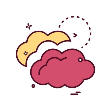 Sadece simge vektör üzerinde beyaz baclground hava