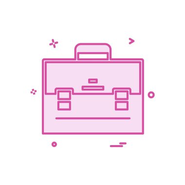 Evrak Çantası'nı simge tasarlamak vektör 