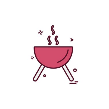 Gıda simgesi tasarım vektörü