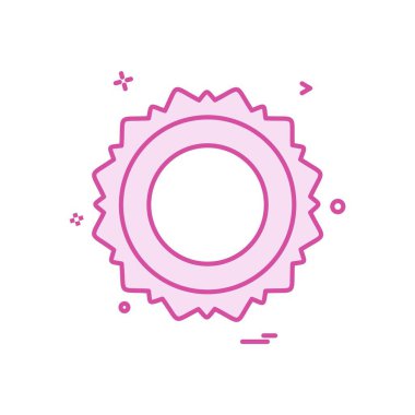 Güneş simgesi tasarım, renkli vektör çizim