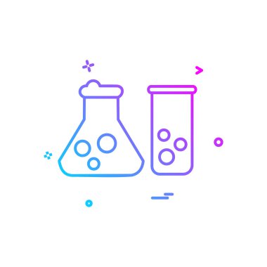 Beaker ikon tasarım vektörü