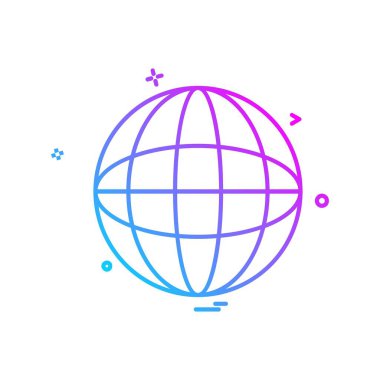 Küre simge tasarlamak vektör