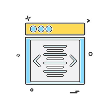 Web düzen simge tasarlamak vektör