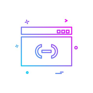 Web yerleşim simgesi tasarım vektörü